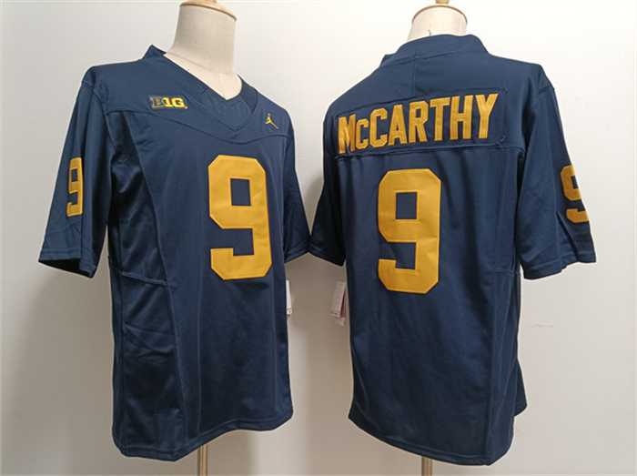Mens Michigan Wolverines #9 J.J. McCarthy 2023 F.U.S.E. Navy Stitched Jersey->michigan wolverines->NCAA Jersey